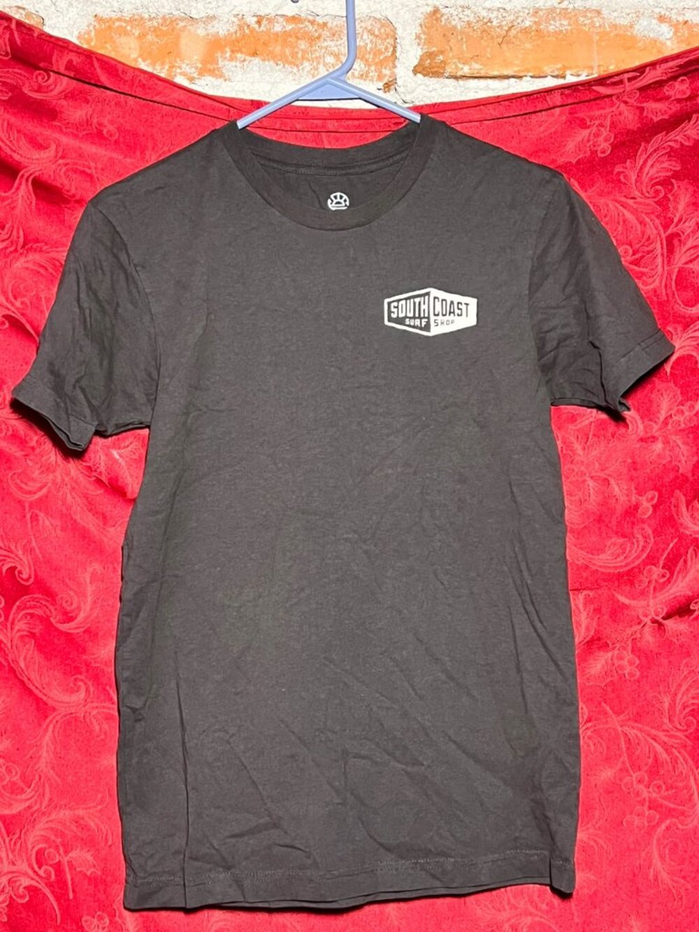 Distant Local x South Coast Surf Shop Charcoal Gray Graphic T-Shirt Size S